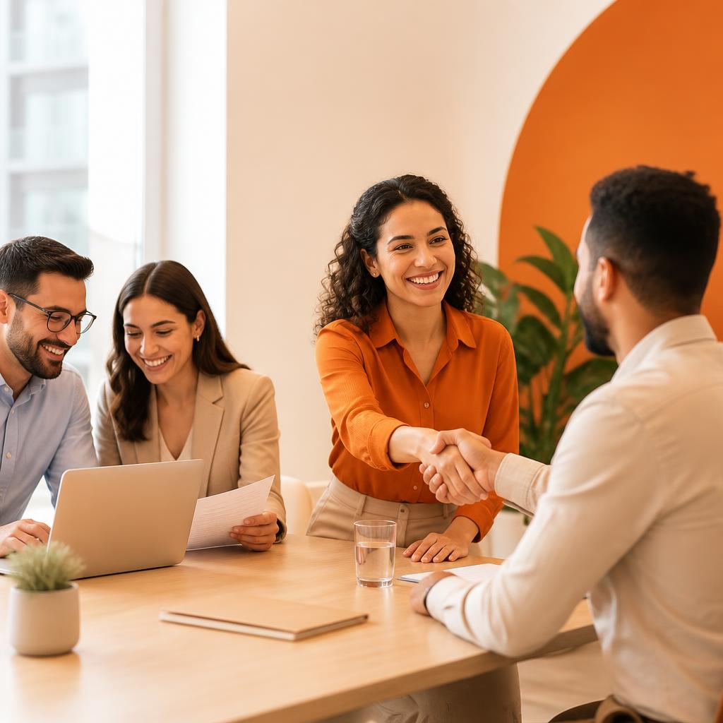 Time de recrutamento e seleção conectando empresas a talentos